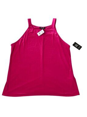 Express Womens Hot Pink Sleeveless High-Neck Tank Top Size Large New